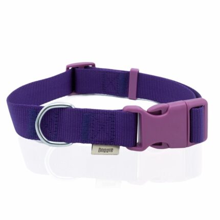 Doggie Klasik Dokuma Boyun Tasması Mor 3X45-60Cm