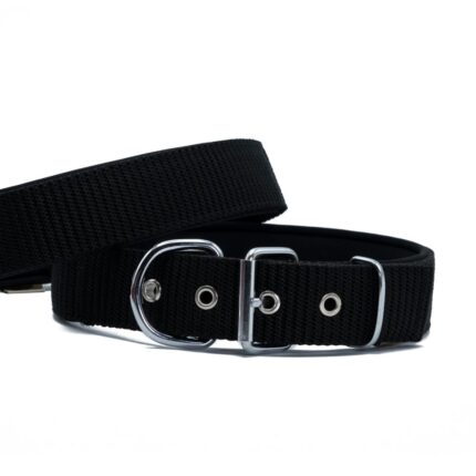 Doggie Elit Dokuma Boyun Tasması Siyah 5X55-65Cm