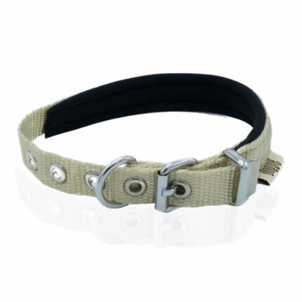 Doggie Konfor Dokuma Boyun Tasması Haki 1,5X20-25Cm
